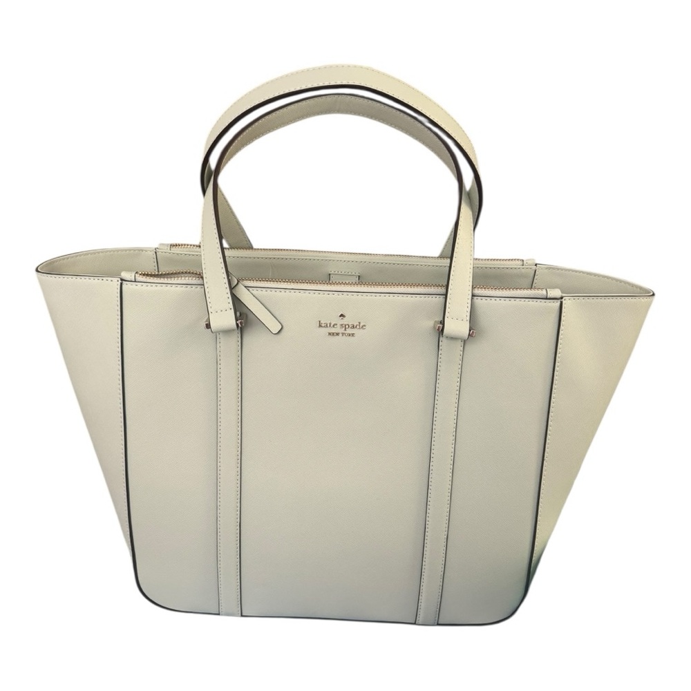 Kate Spade Briar Saffiano Leather Light Olive Newburry Lane Tote Bag